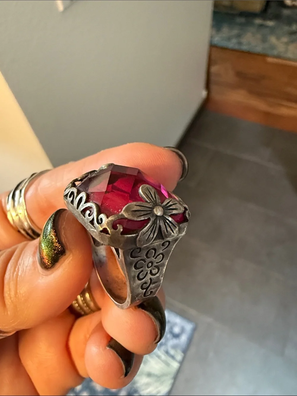 Silpada ring ornate